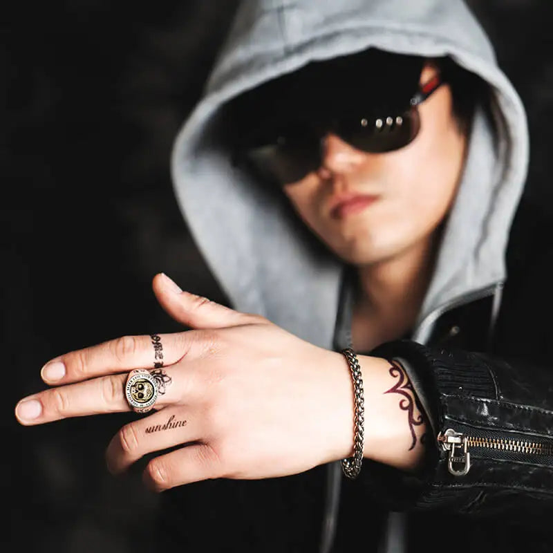 925 Silver Chain Bracelet Men's Vintage Jewelry Thai Silver