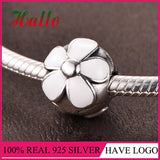 925 Silver Enamel Clip Beads For Women Fit Bracelet Silver 925 Dangle Charms