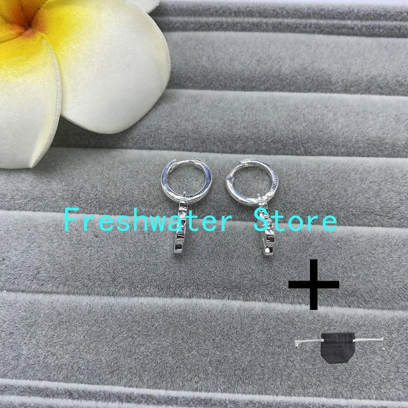 925 Silver Women Earrings Pearl Spanish Bear Stud Earring With Stones