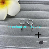 925 Silver Women Earrings Pearl Spanish Bear Stud Earring With Stones