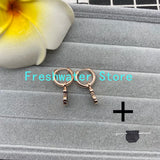 925 Silver Spanish Bear Earrings with Pearl Stud and Stones
