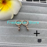 925 Silver Spanish Bear Earrings with Pearl Stud and Stones