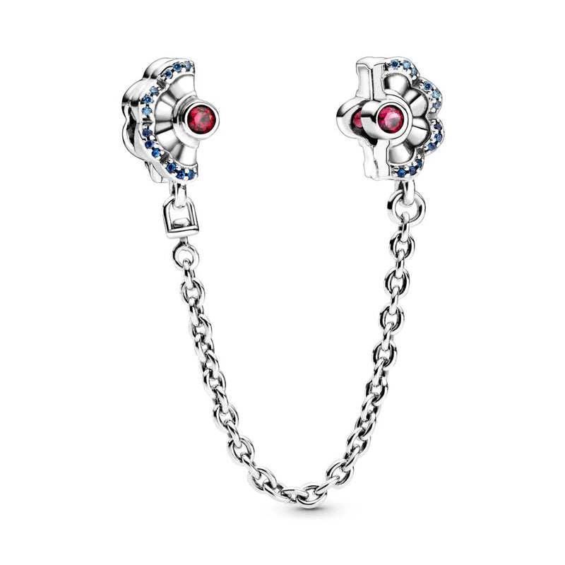 925 Silver Women's Retro Snake Bracelet Set With Safety Chain
