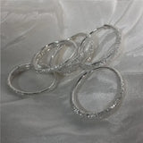 925 Silver-white Flash Earrings Women Ear Buckles Party Gift