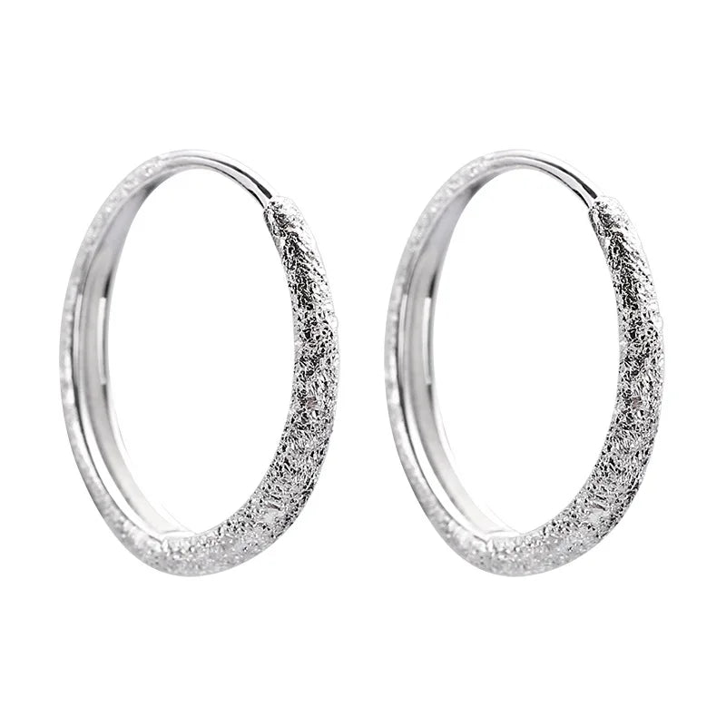 925 Silver-white Flash Earrings Women Ear Buckles Party Gift
