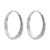 925 Silver-white Flash Earrings Women Ear Buckles Party Gift