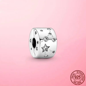 925 Silver Astronaut Galaxy Charm Beads for Bracelet Necklace