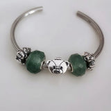 925 Silver Bear Head Photo Box Beads Fit European Troll Bracelet