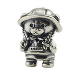 925 Silver Beads Kindergarten Backpack Female Bear Basic Chain Beads