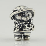 925 Silver Beads Kindergarten Backpack Female Bear Basic Chain Beads