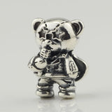 925 Silver Singer Bear Foundation Beads for European Troll Bracelet
