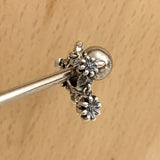 925 Silver Daisy Flower Spacer Beads for Jewelry Making