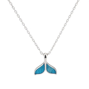 925 Silver Fishtail Necklace Whale Tailed Fish Nautical Chokers