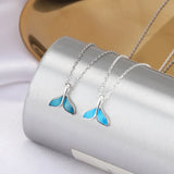 925 Silver Fishtail Necklace Whale Tailed Fish Nautical Chokers