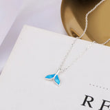 925 Silver Fishtail Necklace Whale Tailed Fish Nautical Chokers
