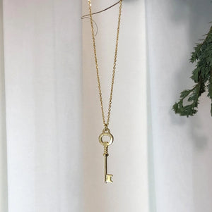 925 Silver Key Pendant Necklace Promise Wedding Jewelry Boho Key Necklace