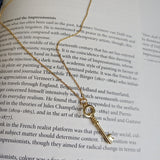 925 Silver Key Pendant Necklace Promise Wedding Jewelry Boho Key Necklace