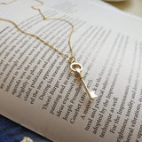 925 Silver Key Pendant Necklace Promise Wedding Jewelry Boho Key Necklace
