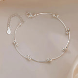 925 Stamp Bead Knot Bracelets Silver Jewelry