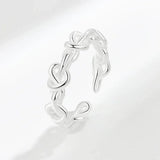 925 Silver Heart Ring Zircon Jewelry Wedding Birthday Gift