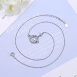 925 Stamp Silver Zircon Necklaces For Women