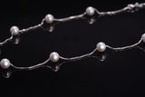 925 Sterling Silver Freshwater Pearl Pendant Necklace Long Chain Necklace