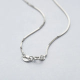 925 Sterling Silver 0.7MM Box Chain Necklace