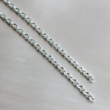 925 Sterling Silver 0.9/1.5/1.7/2/2.5/3.5mm O Chain for Bracelet Necklace
