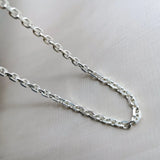 925 Sterling Silver 0.9/1.5/1.7/2/2.5/3.5mm O Chain for Bracelet Necklace