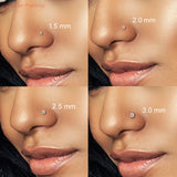 925 Silver Crystal Nose Stud Set 20pcs