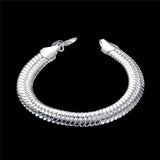 925 Sterling Silver 10MM Snake Chain Bracelet