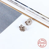 925 Sterling Silver 10Pcs Earring Backs Stud Ear Plug Stopper Jewelry Finding
