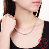 925 Silver 10mm|8mm|4mm Bead Ball Chain Necklace Wedding Jewelry