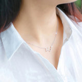 925 Silver Zodiac Zircon Horoscope Astrology Necklace