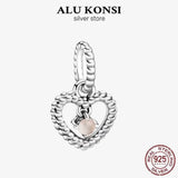 925 Sterling Silver 12 Month Birthday Dangle DIY Bead Charms