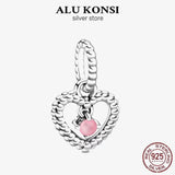 925 Sterling Silver 12 Month Birthday Dangle DIY Bead Charms