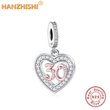 925 Silver Milestone Beads Charms for Bracelet Necklace Jewelry Berloque