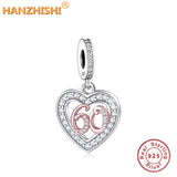 925 Silver Milestone Beads Charms for Bracelet Necklace Jewelry Berloque