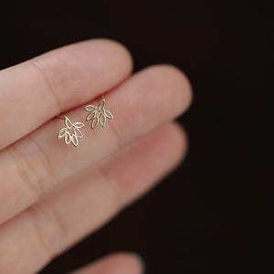 925 Silver 14K Mini Student Stud Earrings Wedding Jewelry Charm