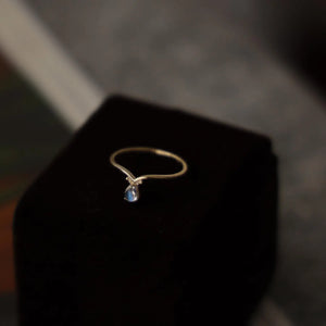 925 Silver Moonstone Ring Vintage Jewelry Women Gift