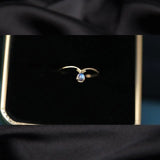 925 Silver Moonstone Ring Vintage Jewelry Women Gift
