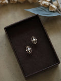925 Silver Pearl Crown Cross Stack Ring for Women