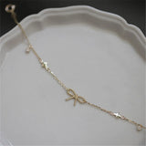 925 Silver Zircon Bracelet 14K Plated Twist Bow Star Jewelry