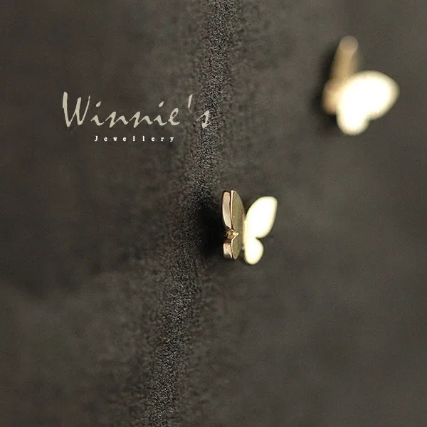 925 Sterling Silver Mini Butterfly Earrings