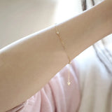925 Silver Zircon Disc Bracelet for Women
