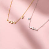925 Silver 14k Plated Bow Bracelet Zircon Set Women's Jewelry Gift