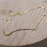925 Sterling Silver 14k Plated Small Heart Bracelet for Women