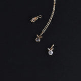 925 Silver 14k Plated Rabbit Pendant Necklace Clavicle Chain Women
