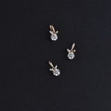 925 Silver 14k Plated Rabbit Pendant Necklace Clavicle Chain Women
