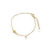 925 Silver 14k Plated Bracelet Women Zircon Heart Romantic Hand Jewelry Gift
